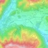 Clusone topographic map, elevation, terrain