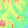Préaux-du-Perche topographic map, elevation, terrain