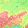 Bananal topographic map, elevation, terrain