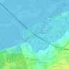 Samouco topographic map, elevation, terrain