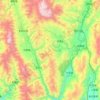 剑川县 topographic map, elevation, terrain