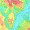Parmain topographic map, elevation, terrain