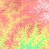 Christian County topographic map, elevation, terrain