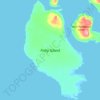 Foley Island topographic map, elevation, terrain