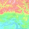 Johnson County topographic map, elevation, terrain