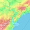 Tarragona topographic map, elevation, terrain
