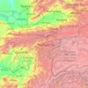 Tajikistan topographic map, elevation, terrain