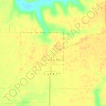 Chesterfield topographic map, elevation, terrain