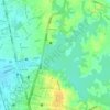 Inya Lake topographic map, elevation, terrain