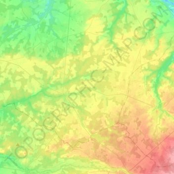 Centre-Val de Loire topographic map, elevation, terrain