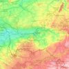 La Haine topographic map, elevation, terrain