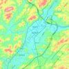 乾州街道 topographic map, elevation, terrain