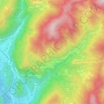 Civiasco topographic map, elevation, terrain