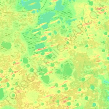 Окуневское сельское поселение topographic map, elevation, terrain
