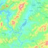 松花湖 topographic map, elevation, terrain