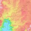 Dschang topographic map, elevation, terrain