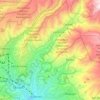 Río Irpavi topographic map, elevation, terrain