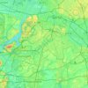 Teltowkanal topographic map, elevation, terrain