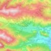 Saurat topographic map, elevation, terrain
