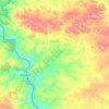 El Granado topographic map, elevation, terrain
