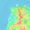 Ilocos Norte topographic map, elevation, terrain