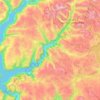 Vestland topographic map, elevation, terrain
