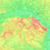 Мозырский район topographic map, elevation, terrain