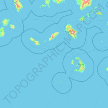 Περιφερειακή Ενότητα Θήρας topographic map, elevation, terrain