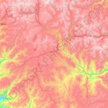 Pilpichaca topographic map, elevation, terrain