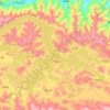Yamdrok Lake topographic map, elevation, terrain
