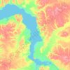 Тазовская губа topographic map, elevation, terrain