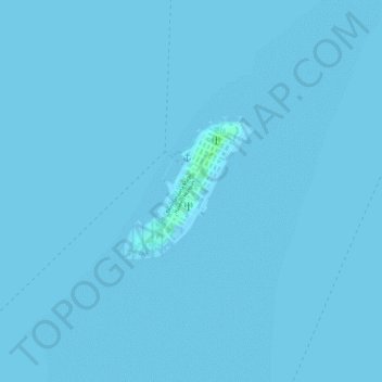 Maafushi topographic map, elevation, terrain