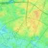Berlin topographic map, elevation, terrain