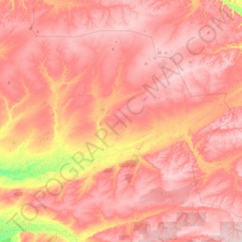 Верхнекетский район topographic map, elevation, terrain