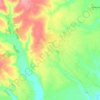 Azanja topographic map, elevation, terrain