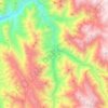 rio claro (elqui) topographic map, elevation, terrain