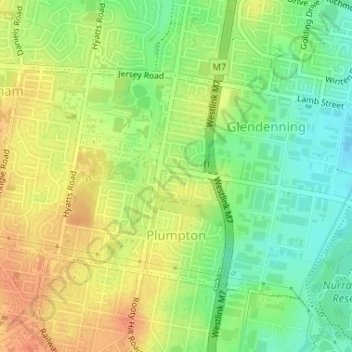 Plumpton topographic map, elevation, terrain