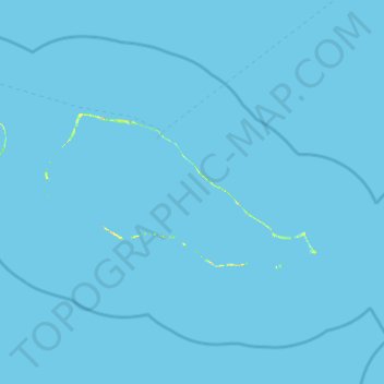 Rangiroa topographic map, elevation, terrain
