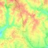 Angier topographic map, elevation, terrain