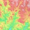 Unterweißenbach topographic map, elevation, terrain