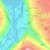 Ithaca topographic map, elevation, terrain