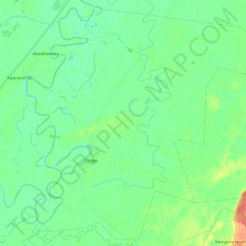 Ревдинское сельское поселение topographic map, elevation, terrain