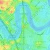 Kangaroo Point topographic map, elevation, terrain