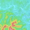 月潭湖镇 topographic map, elevation, terrain