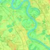 Dormagen topographic map, elevation, terrain