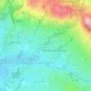 Bridlemile topographic map, elevation, terrain