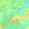 São Silvestre de Jacareí topographic map, elevation, terrain