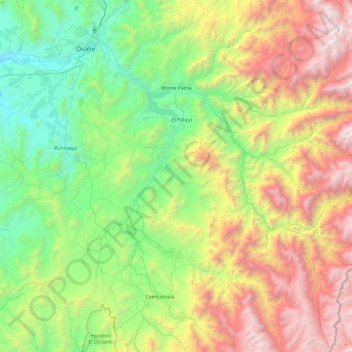 Monte Patria topographic map, elevation, terrain