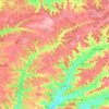 Montcuq-en-Quercy-Blanc topographic map, elevation, terrain