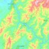 涔天河水库 topographic map, elevation, terrain